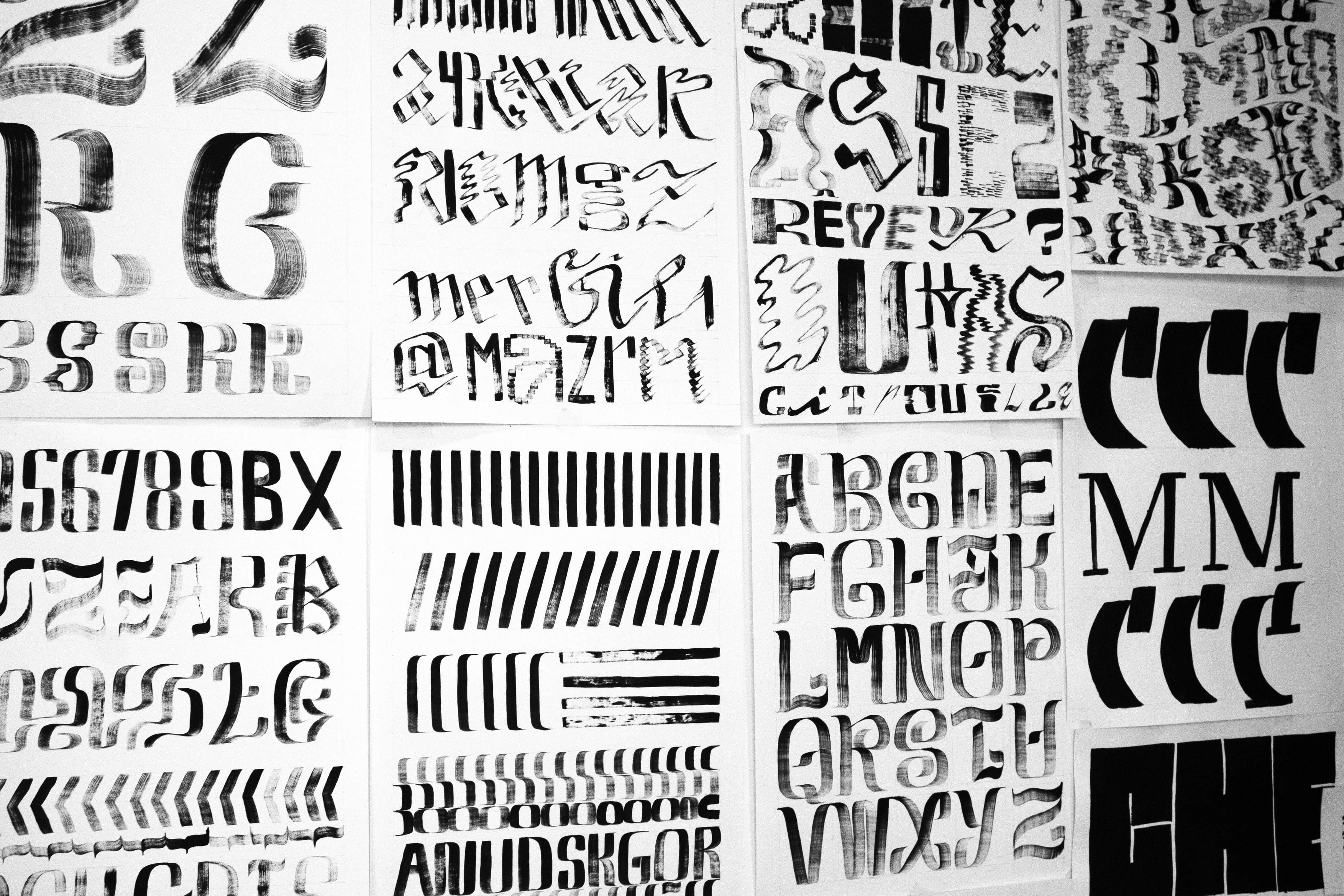 Peinture en lettres